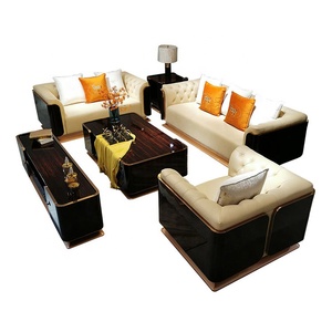 100% Blue RealหนังLuxury Royalผู้ผลิตเฟอร์นิเจอร์Designs Home Officeเลานจ์ห้องนั่งเล่นโซฟาGolden - Product Image 3