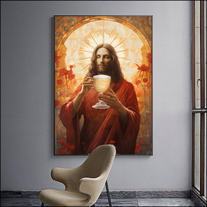 Retrato <span class=keywords><strong>de</strong></span> Jesús cristianismo decoración pintura sobre lienzo arte mural moderno religión artes LED pinturas <span class=keywords><strong>de</strong></span> diamantes - Product Image 5