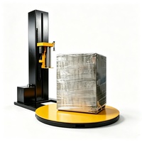 Machine d'emballage automatique de palettes à film étirable de haute précision avec bras rotatif pour l'emballage alimentaire et de colis
