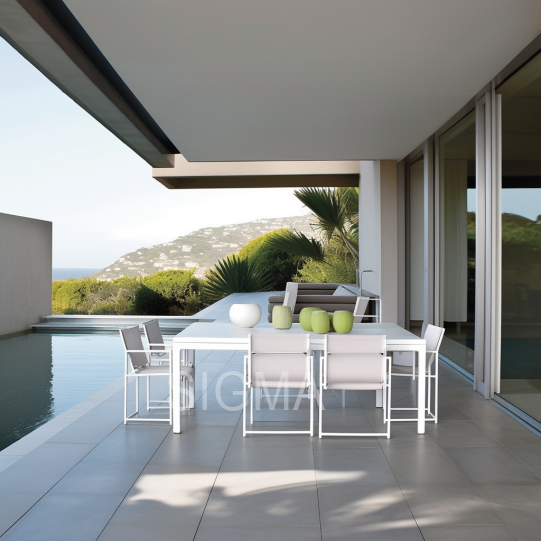 Modern Outdoor Furniture Aluminum frame chair Bar stool