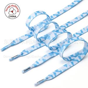 Custom Printed Shoe <b>Laces</b> Polyester Design Flat <b>Lace</b> Fancy Shoelace Hoodie Strings - Product Image 3