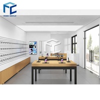 Mode Simple ordinateur téléphone portable boutique Design décoration personnalisée Apple Store Table vitrine bois Ipad téléphone portable Table d'affichage