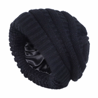 Topi Beanie rajut Unisex Multi Warna kosong grosir topi musim dingin bahan Satin bordir Logo kustom untuk wanita