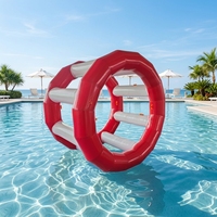 Roues flottantes gonflables de haute qualité pour la marche sur l'eau, rouleaux gonflables pour parcs aquatiques et lacs