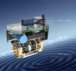 RO/di bảo vệ lũ điện tử tự động tắt van Kit van bi bằng đồng có thể được sử dụng với một Báo động rò rỉ nước. - Product Image 4