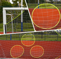 Filet de football et de baseball portable et pliable 7x7FT 8x8FT avec poche cible, maille plus épaisse, tube en acier renforcé, résistant aux intempéries