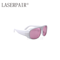 Vente chaude Blanc Cadre Laser Lunettes De Sécurité Diodes De Beauté Médicales 755nm 808nm Épilation Laser Lunettes De Protection