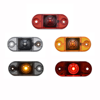 Feu de position et de dégagement LED simple de 2,6 po x 1,1 po, feu de gabarit latéral pour camion et remorque, conforme aux normes SAE/DOT/FMVSS108