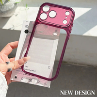 Coque de téléphone de luxe transparente antichoc en TPU rigide pour iPhone 18 Pro 17 16 15 14 13 12 11 Pro Max
