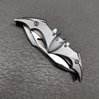 Couteau pliant de camping DIY pour adultes, en titane doré arc-en-ciel, EDC, de poche, en acier inoxydable