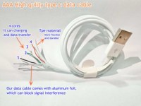 Câble de charge rapide USB-C 5V2A de 3 pieds avec logo personnalisé pour iPhone 15 16 17 Pro Max