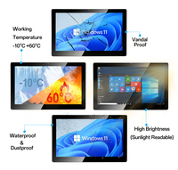 Écran tactile mural, moniteur LCD, ordinateur industriel étanche IP65, écran tactile PC
