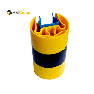 Protectores de piernas para estanterías de palets de almacén de protección de absorción de golpes verticales - Product Image 1