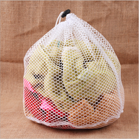 KUYUE Grand Soutien-Gorge À Cordon Sous-Vêtements Sacs À Linge Ménage Nettoyage Machine À Laver Maille Titulaire Sacs Blanc Couleur Pliable Rond