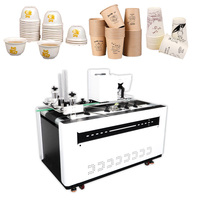 Single Pass Digital Inkjet Printer for Paper Cup Side Wall Printing CMYK 4-Color Dye Ink High-Speed Automatic Feeding