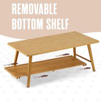 Salon moderne d'usine Table basse en bois Table basse pliante Table basse pliable pour s'asseoir sur le sol Bureau en bambou