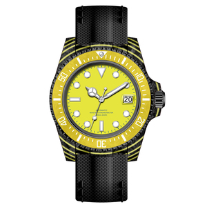 Reloj Deportivo de Lujo NINOS de Fibra de Carbono para Hombre, Cristal de Zafiro, Resistente al Agua 100FT, Reloj de Pulsera Automático de Negocios - Product Image 5