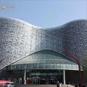 EX210 Revêtement mural décoratif personnalisé en acier inoxydable pour hôtels, centres commerciaux, extérieur moderne, multifonctionnel, découpé au laser - Product Image 3