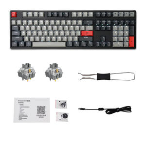 Teclado Mecánico Cherry de 108 Teclas, Retroiluminación LED de Triple Modo, Silencioso, Tamaño Completo, para Juegos, con Interfaz USB-C, Nuevo - Product Image 1