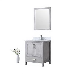 Meuble-lavabo de salle de bain moderne autoportant de 30 pouces, haut de gamme, écologique, avec vasque en céramique, résistant à l'eau, idéal pour hôtels et entrepôts - Product Image 2
