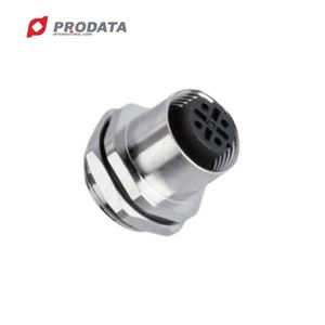 D código hembra 4 pines M12 cable impermeable conectores rectos - Product Image 3