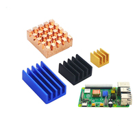 Raspberry Pi Modelo B 1GB 2GB 4GB de RAM Kit de iniciación incluyen negro + ventilador + disipador de calor + fuente de alimentación + Cable Micro