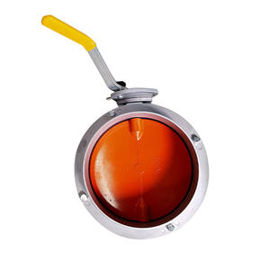 Aluminum Alloy Manual <b>Dust</b> <b>Powder</b> Butterfly Valve Single Double Flange for Cement Mixing Plant Turbine Handle for Oil Water - Product Image 2