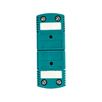Connecteur de thermocouple de type K en plastique vert, grand connecteur mâle-femelle, norme IEC, connecteur de capteur de température à réponse rapide