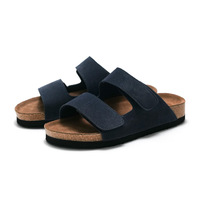 Pantoufles simples à semelle souple pour hommes, sandales de plage rétro à fleurs, antidérapantes, confortables, chaussures décontractées pour hommes