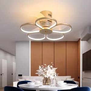 <30dB Ultra Quiet <b>Ceiling</b> <b>Fan</b> with Petal Design, Smart APP/Remote Control, 6-Speed Dimmable <b>LED</b>, Energy Saving DC Motor - Product Image 3