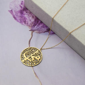 Pingente de Aço Inoxidável com Letra em Caligrafia Islâmica Árabe, Joias de Moda, Colares por Atacado, Novo Presente - Product Image 4