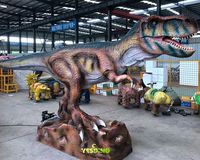Modèle de dinosaure animatronique grandeur nature de 6 m, T-rex en silicone imperméable, Tyrannosaurus pour musée, parc d'aventure, intérieur/extérieur