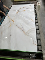 Panneau mural en PVC imitation marbre pour intérieur, épaisseur 3 mm, 8 pi x 4 pi, écologique, imperméable, pour usage domestique