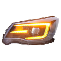 Ensemble de phares LED pour Subaru Forester SJ 2013-2018 C-Light DRL Switchback Bi-Xenon Projecteur Plug and Play