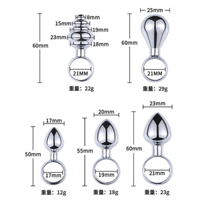Plug anal en métal à tirer, perles anales, SM, entraînement sexuel, jouets pour le développement anal, bandes anales, masseur de prostate - Product Image 3
