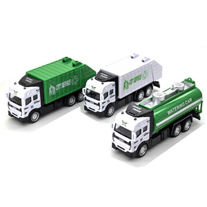 Set de Vehículos de Ingeniería de Aleación para Niños, Excavadora, Camión Mezclador y Camión Volquete con Inercia, Juguetes Duraderos Unisex Escala 1:36 - Product Image 4