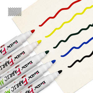 Set di penne artistiche in tessuto di alta qualità a 12 colori con inchiostro Non tossico <span class=keywords><strong>lavabile</strong></span> o indelebile in tessuto - Product Image 4