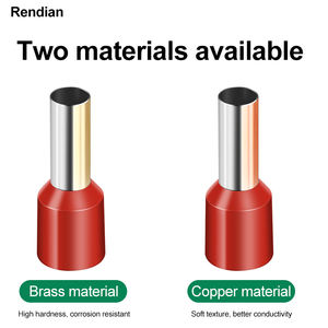 Bouchon isolant en cuivre pour <span class=keywords><strong>tube</strong></span> de type 22-4AWGE, borne de connexion 0,3/0,5/0,75/1/1,5/2,5/4/6/10/<span class=keywords><strong>16</strong></span>/25 mm ㎡   100 pièces par paquet - Product Image 3