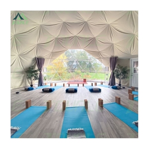 Lớn Ngoài Trời Phòng Yoga 10M 15M Yoga Dome Tent Với Gỗ Bếp 10-30 Người - Product Image 1