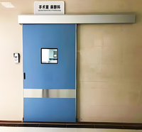 Porte coulissante automatique en acier moderne haute performance pour salles d'opération hospitalières