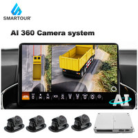Système de caméra de recul AHD 1080P 3D 360 degrés vue aérienne haute qualité, étanche, vision nocturne, pour bus et camions, aide au stationnement