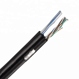 <span class=keywords><strong>FTP</strong></span> che chắn đồng Trần/CCA CAT5E Mạng Cáp + 2 lõi điện cho CCTV Hệ thống an ninh - Product Image 3