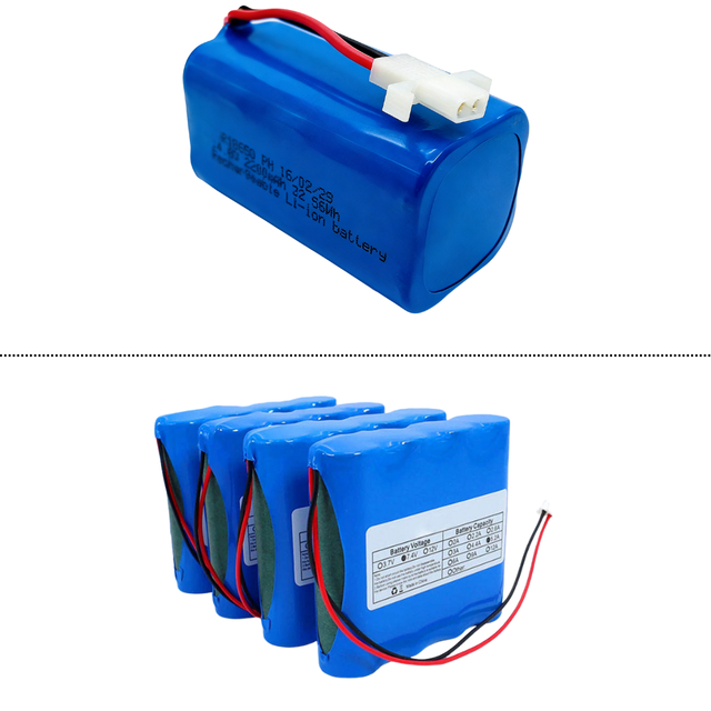 OEM Cylindrical 18650 Li-ion Battery Pack 2s2p Pack 14.8v/7.4v for Power Supply