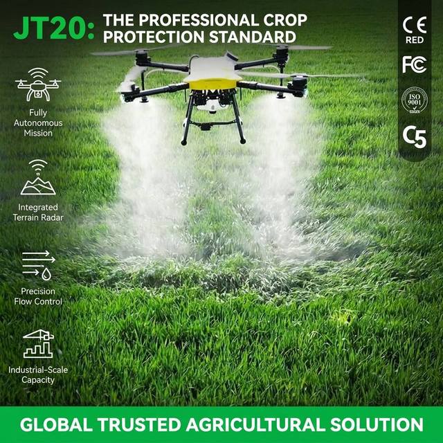 Joyance JT20 Agriculture Drone Professional GPS Agricultural Sprayer UAV with RTK Precision and Industrial Scale Capacity