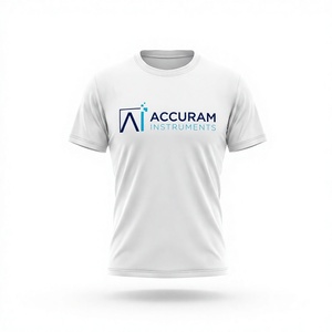 เสื้อยืดคอตตอนโอเวอร์ไซส์สั่งทำพิเศษ ยูนิเซ็กซ์ ไซส์พลัส พิมพ์ลายดิจิทัล โลโก้สีขาว คอกลม - Product Image 1