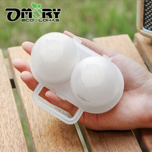 Boîte de rangement pour œufs OMORY à 2 compartiments, antichoc, portable avec poignée pour le camping, les pique-niques, les voyages en plein air - Product Image 4