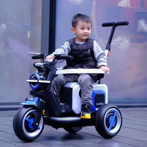 Motocicleta de juguete recargable para niños, <span class=keywords><strong>bici</strong></span> con batería para bebé de <span class=keywords><strong>12</strong></span> V, con mango de empuje, China - Product Image 4
