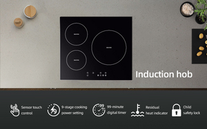 Placa de Inducción Integrada de 3 Quemadores con Certificación CE, Electrodomésticos para el Hogar - Product Image 3