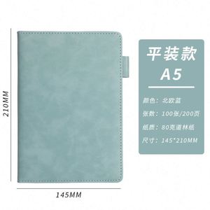 A5 Popular Personalized Custom Journal PU Leather Hardcover <b>Notebooks</b> High Quality 100 Sheets for Promotion - Product Image 4