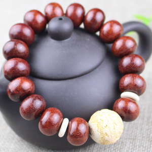 Zambian Blood Sandalwood <b>Bracelet</b> 11x14mm Abacus Beads For Men Women Everyday Wear - Product Image 3